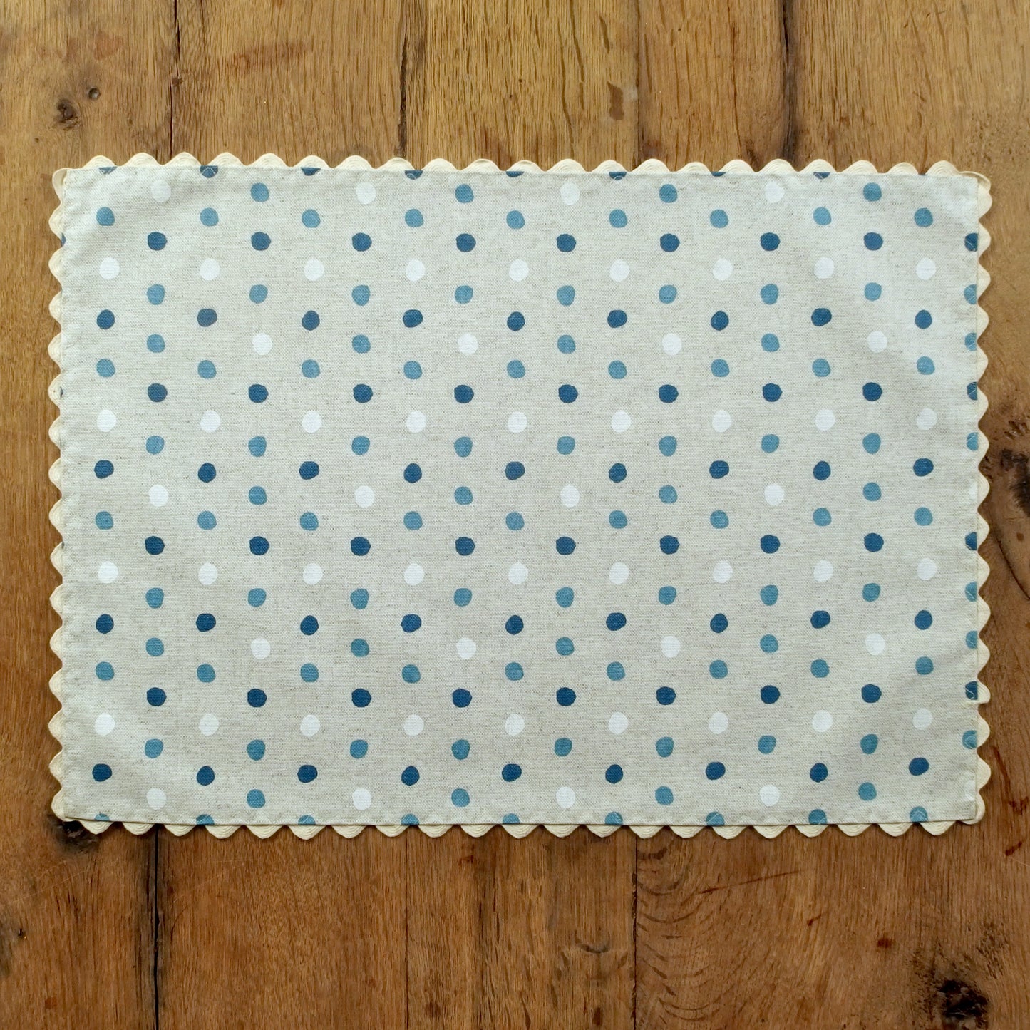 Fanny Blue - Coated linen-look placemat