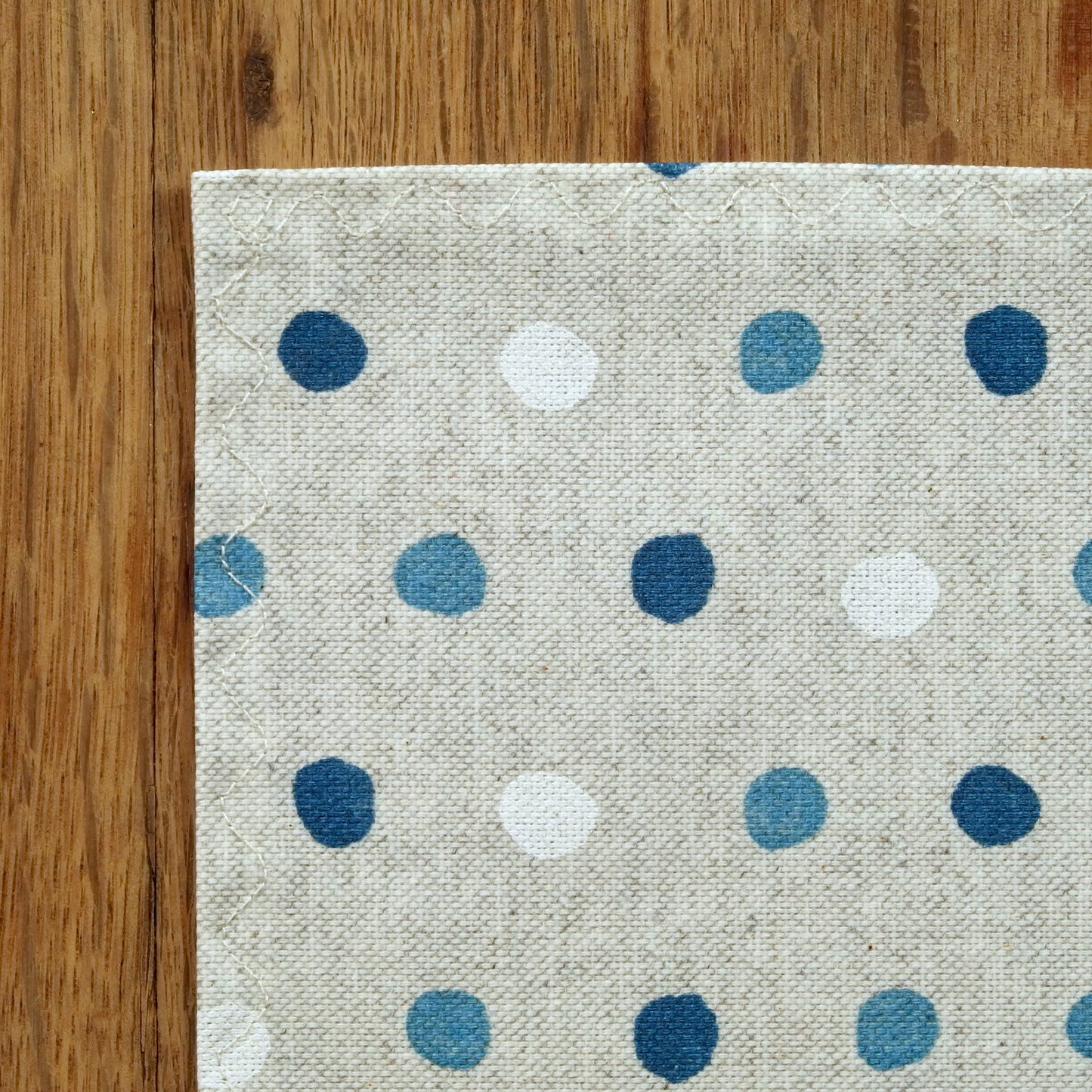 Fanny Blue - Coated linen-look placemat