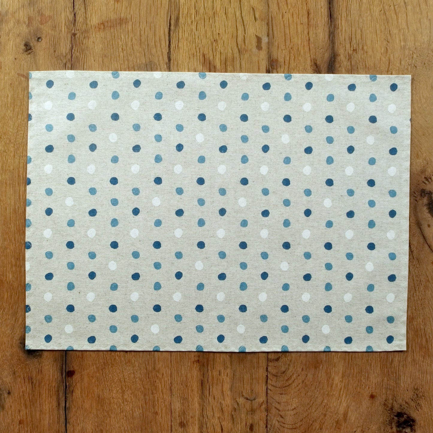 Fanny Blue - Coated linen-look placemat