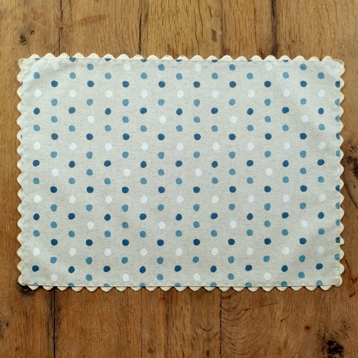 Fanny Blue - Coated linen-look placemat